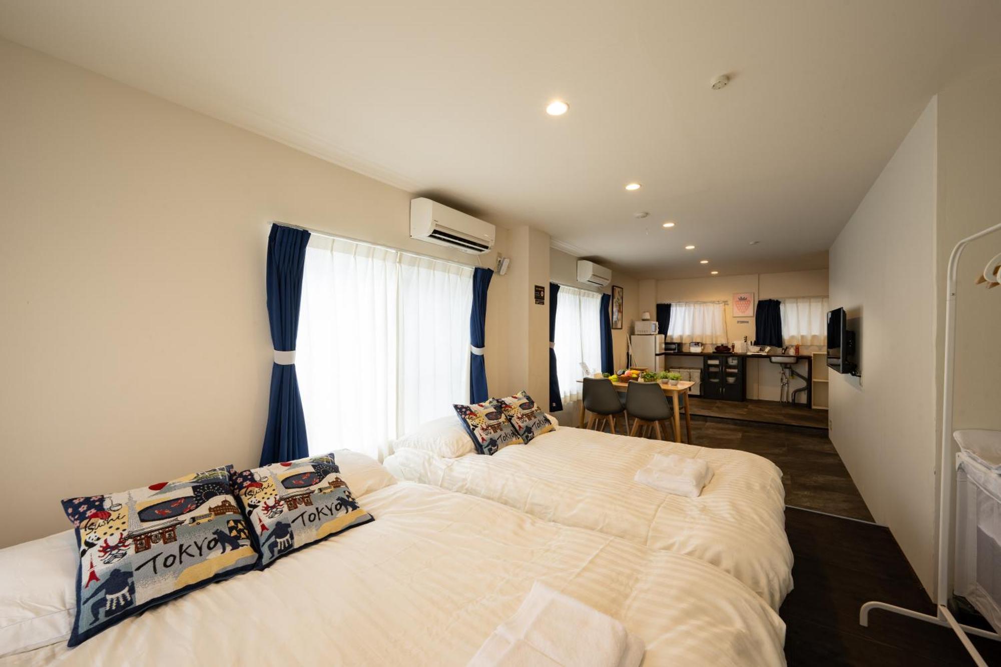Thunder Hotel -雷門サンダーホテル- 浅草駅から徒歩5分 ベビー用品付き ファミリーも歓迎 大人8名もok!! Tokyo Luaran gambar